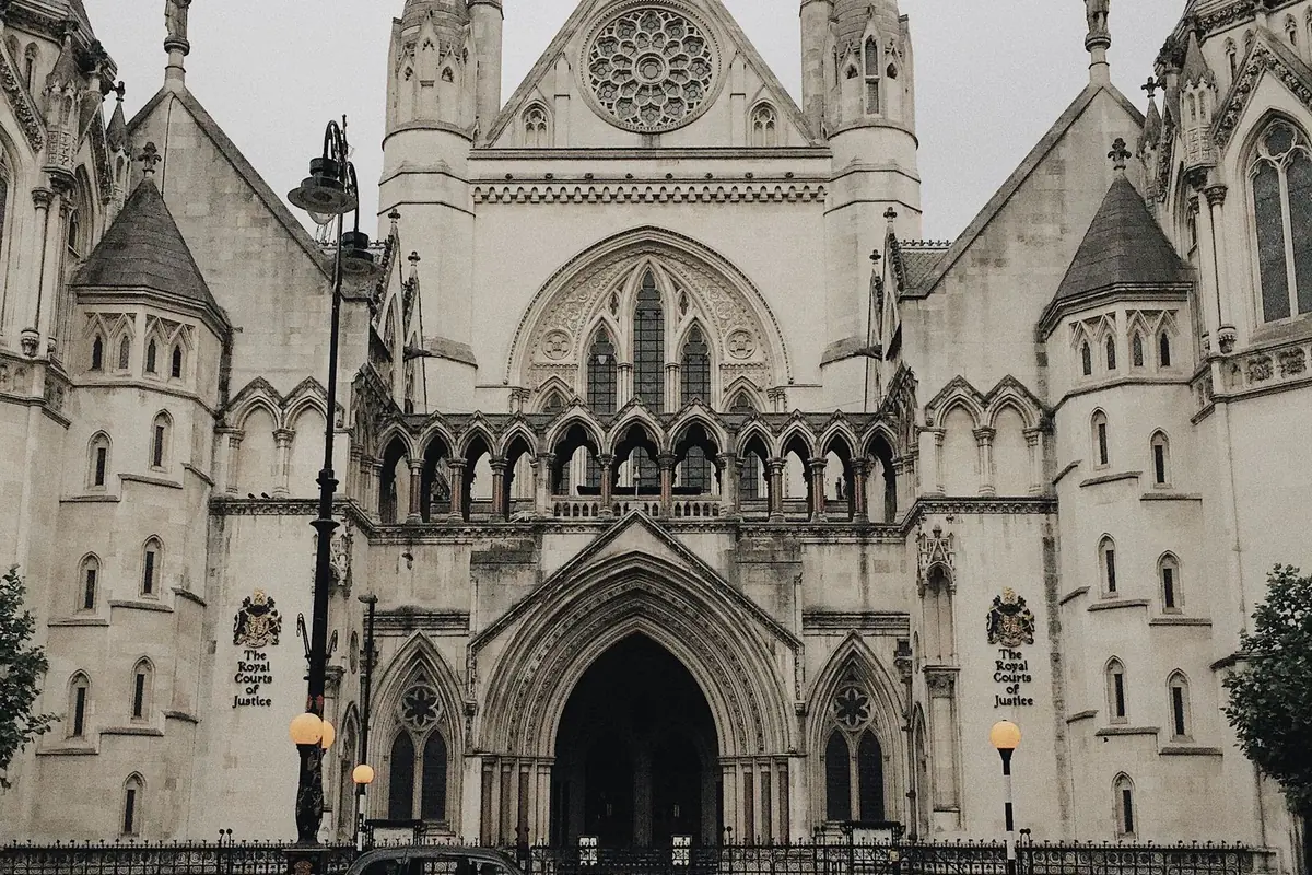 The front of the Royal Courts of Justice in London